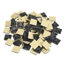 Sealey Cable Tie Mounts Self Adhesive 100 Pack 25 x 25mm